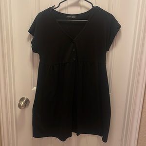 Black baby doll dress